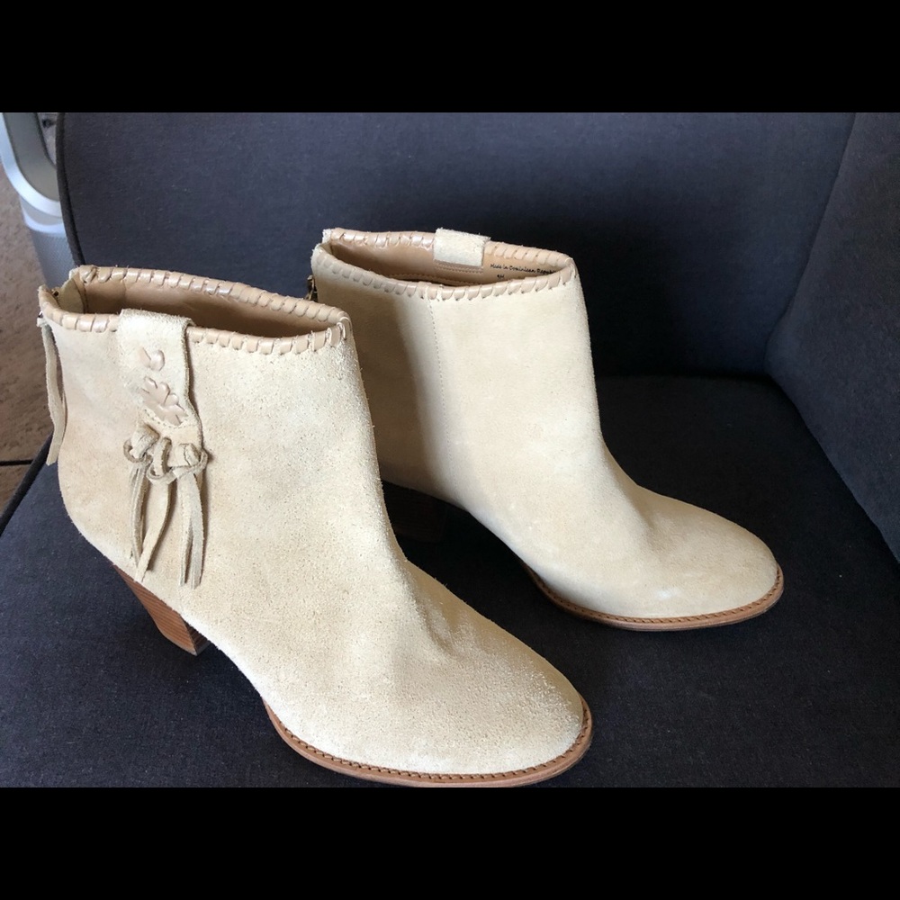 Jack Rogers suede ankle bootie
